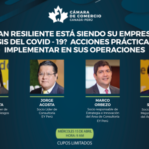 ¿QUÉ TAN RESILIENTE ESTÁ SIENDO SU EMPRESA ANTE LA CRISIS DEL COVID - 19? ACCIONES PRÁCTICAS PARA IMPLEMENTAR EN SUS OPERACIONES